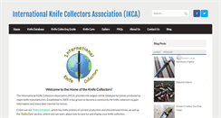 Desktop Screenshot of knifecollectors.org