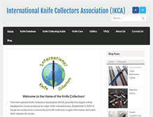 Tablet Screenshot of knifecollectors.org